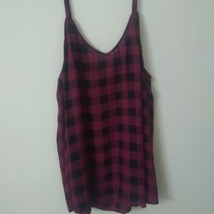 Black and red checkered Torrid Tank top